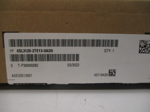 SIEMENS 6SL3120-2TE13-0AD0 510-720VDC 7.2A NSMP