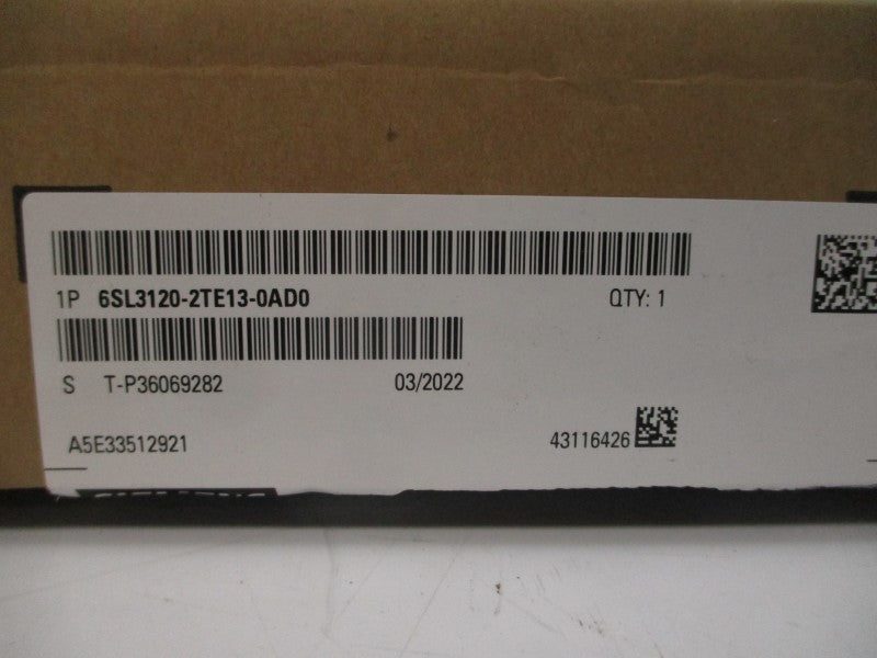 SIEMENS 6SL3120-2TE13-0AD0 510-720VDC 7.2A NSMP