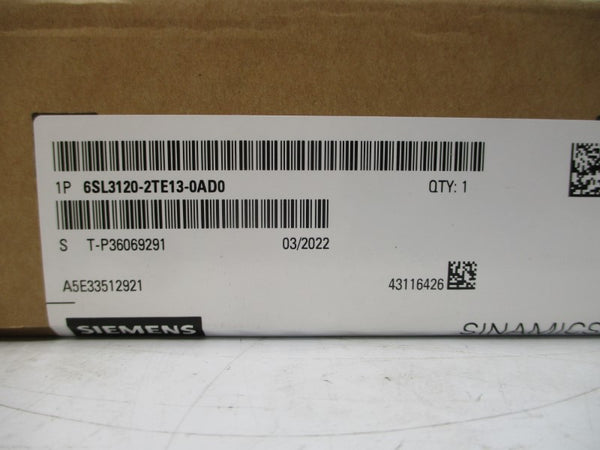 SIEMENS 6SL3120-2TE13-0AD0 510-720VDC 7.2A NSFS