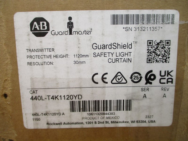 ALLEN BRADLEY 440L-T4K1120YD SER. A 24VDC REV. A NSMP