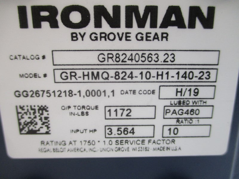 IRONMAN GR8240563.23 GR-HMQ-824-10-H1-140-23 NSNP