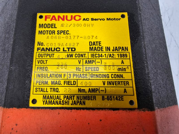 FANUC A06B-0177-B074 336V 7.3A NSNP