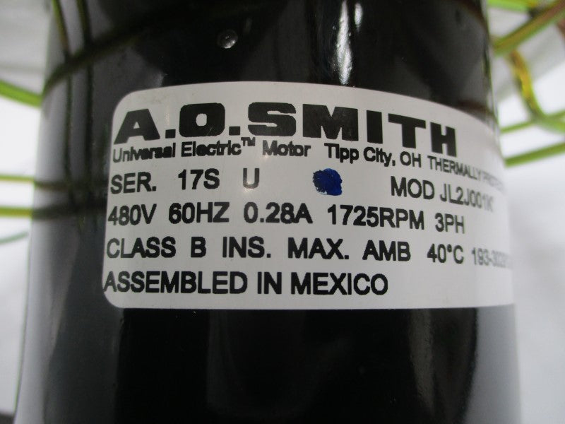 A.O.SMITH JL2J001K 480V 0.28A (AS IS) NSNP