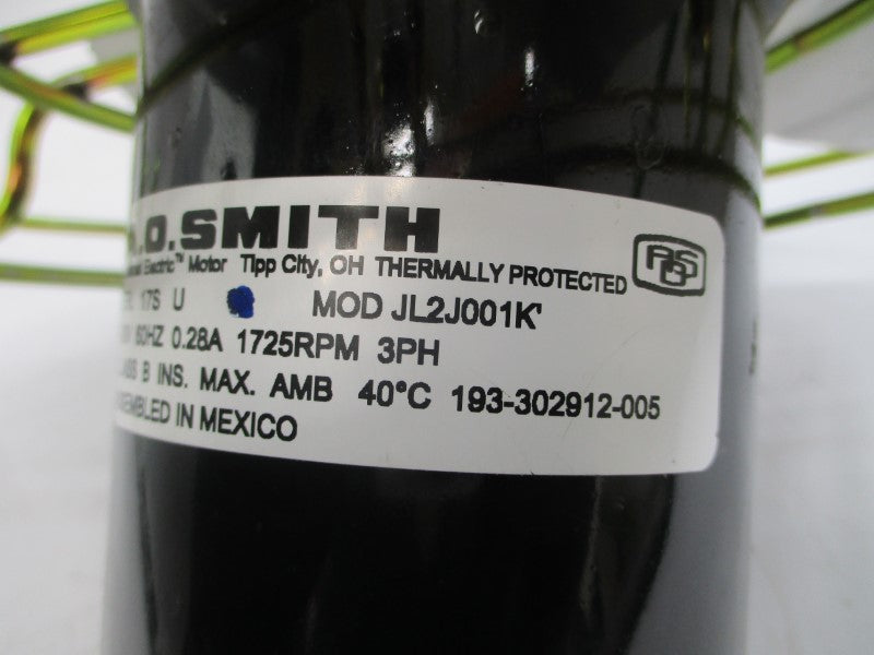 A.O.SMITH JL2J001K 480V 0.28A (AS IS) NSNP