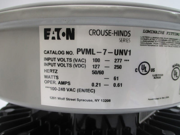 EATON CROUSE-HINDS PVML-7-UNV1 100-277VAC 0.21-0.61A NSMP