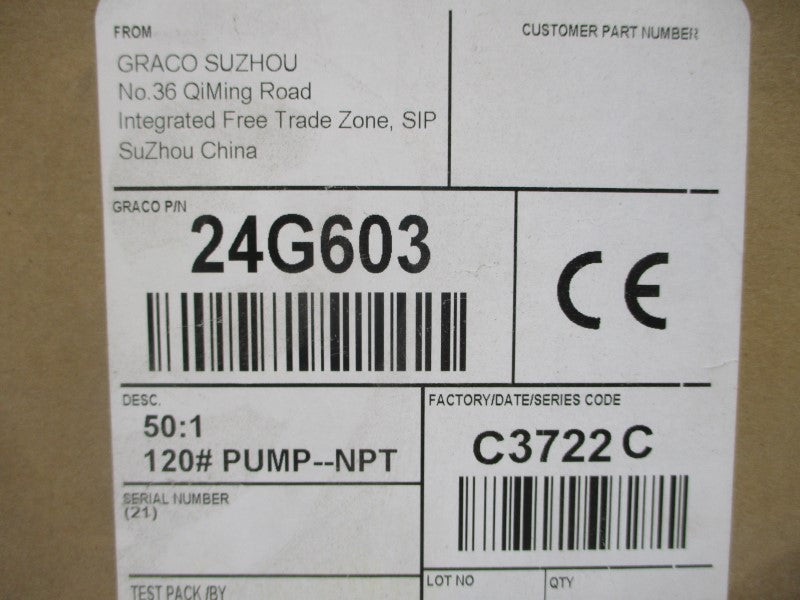 GRACO 24G603 7500PSI NSMP