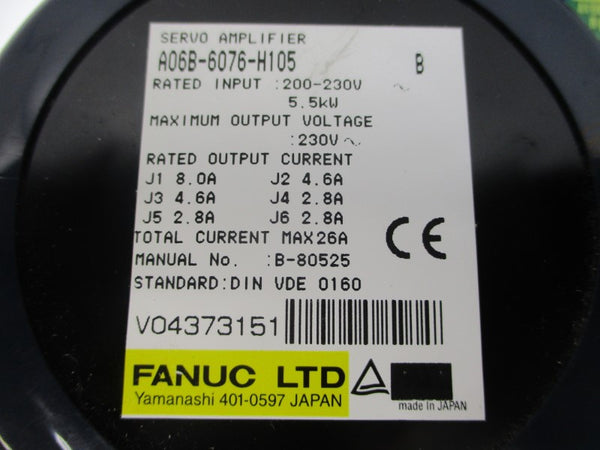 FANUC A06B-6076-H105 200-230V 26A NSNP