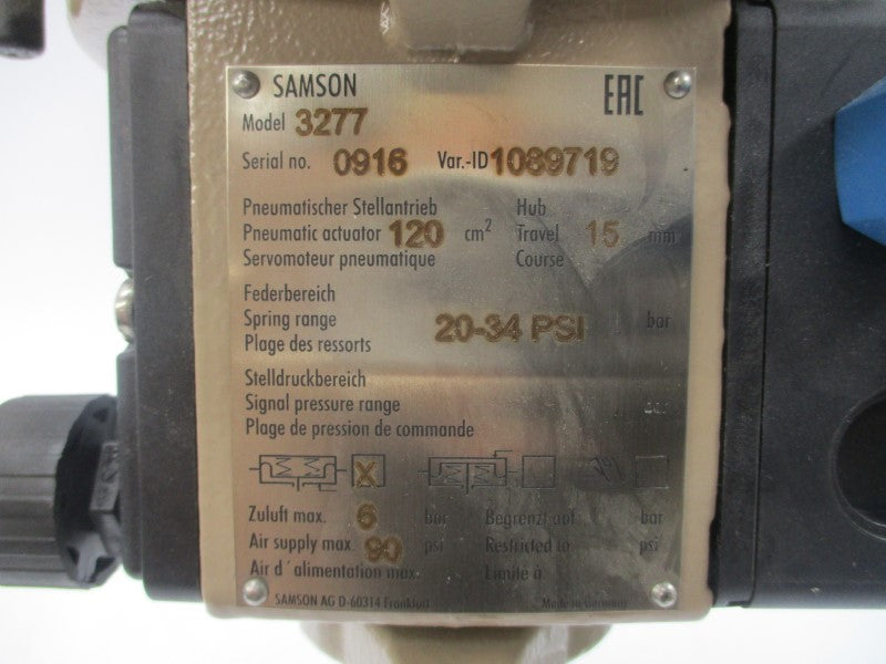 SAMSON 3277 352207 F/W 1.12 20-34PSI 1" NSNP