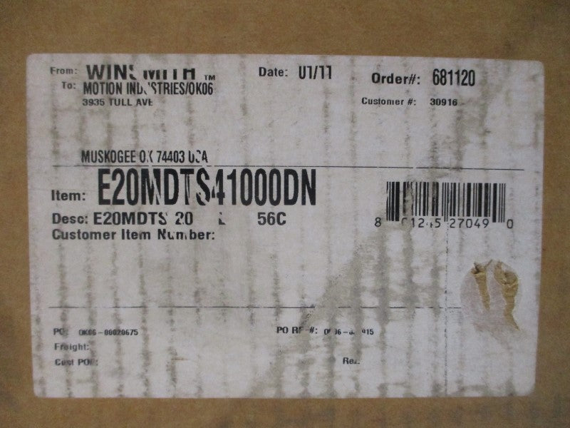WINSMITH E20MDTS41000DN NSMP