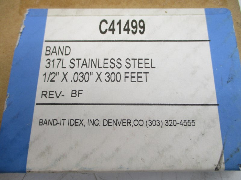 BAND-IT IDEX C41499 REV. BF 1/2"X.030"X300FT NSFS