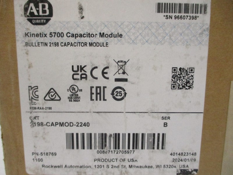 ALLEN BRADLEY 2198-CAPMOD-2240 SER. B 276-747VDC NSMP