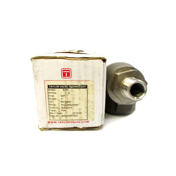 TAYLOR VALVE 825E3251531 80PSI 3/4" NSMP