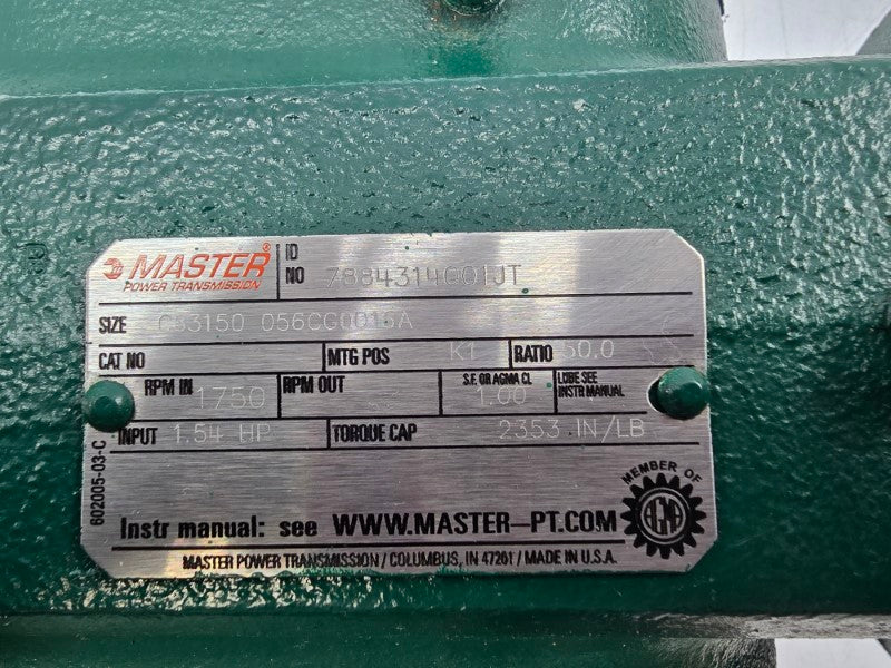MASTER POWER TRANSMISSION 7884314001JT NSNP