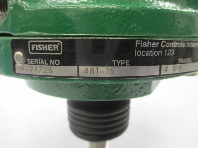 FISHER CONTROLS 481-15 SIZE 30 NSNP