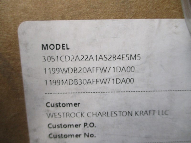 ROSEMOUNT 3051CD2A22A1AS2B4E5M5 10.5-42.4VDC 275PSI NSMP