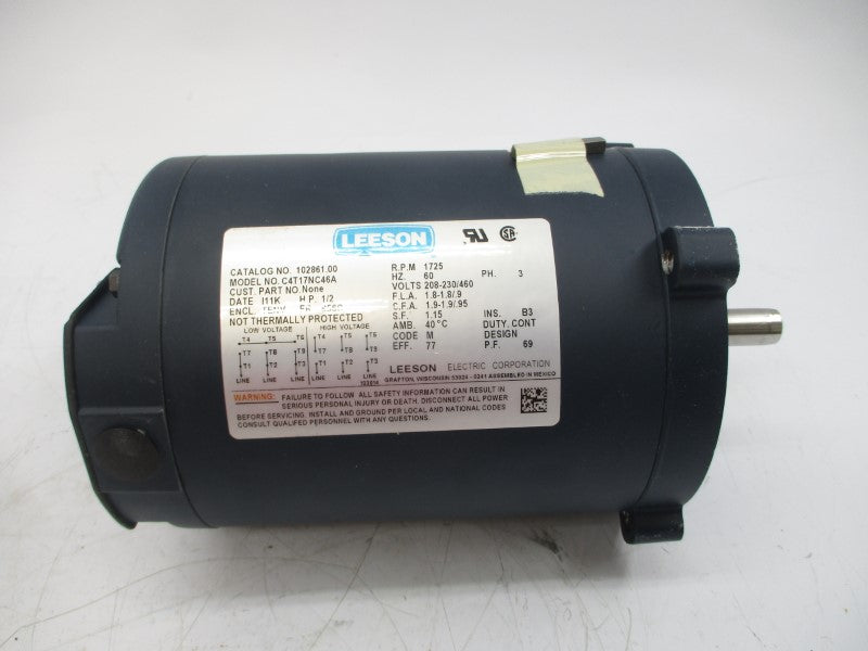 LEESON 102861.00 C4T17NC46A 208-230/460V 1.8-1.8/.9A NSMP