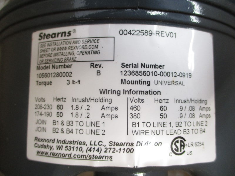 MARATHON ELECTRIC D1A4 5K49UN8110E 208-230/460V 6.4-6/3A NSMP