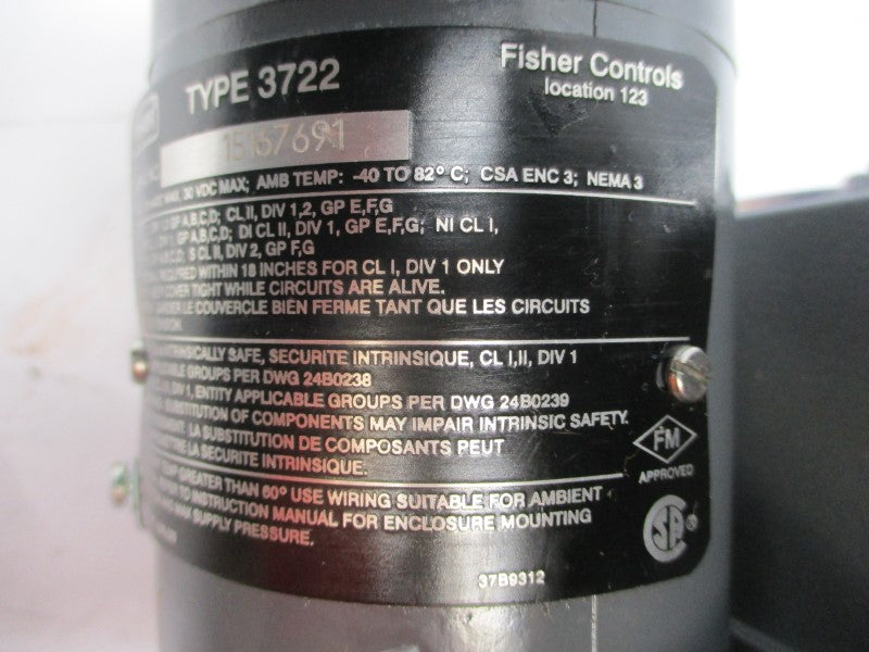 FISHER 3722 30VDC NSNP