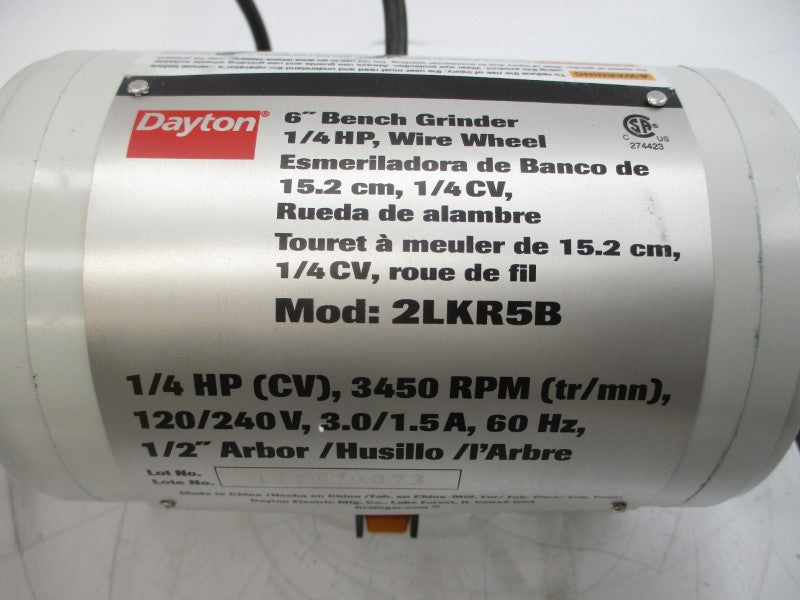 DAYTON 2LKR5B 120/240V 3.0-1.5A 6" NSMP