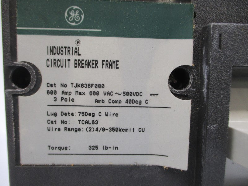 GENERAL ELECTRIC TJK636F000 600VAC 600A NSMP