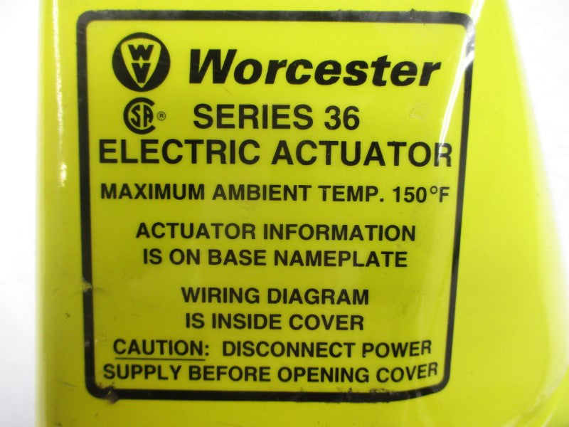 WORCESTER 2036R0 31318-003 SER. 36 120V 3.8A NSNP