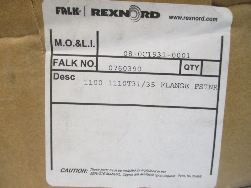 FALK REXNORD 0760390 1100-1110T31/35 NSMP
