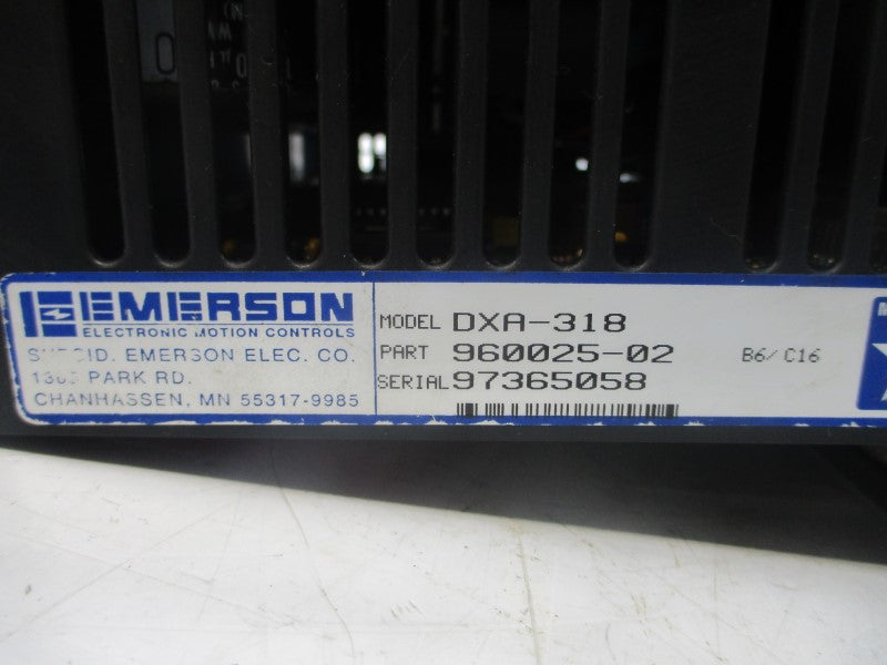 EMERSON DXA-318 960025-02 120VAC UNMP