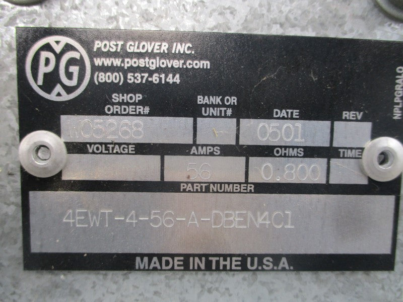 POST GLOVER 4EWT-4-56-A-DBEN4C1 56A UNMP
