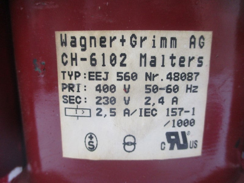WAGNER+GRIMM CH6102 EEJ560 400V 2.4A NSNP