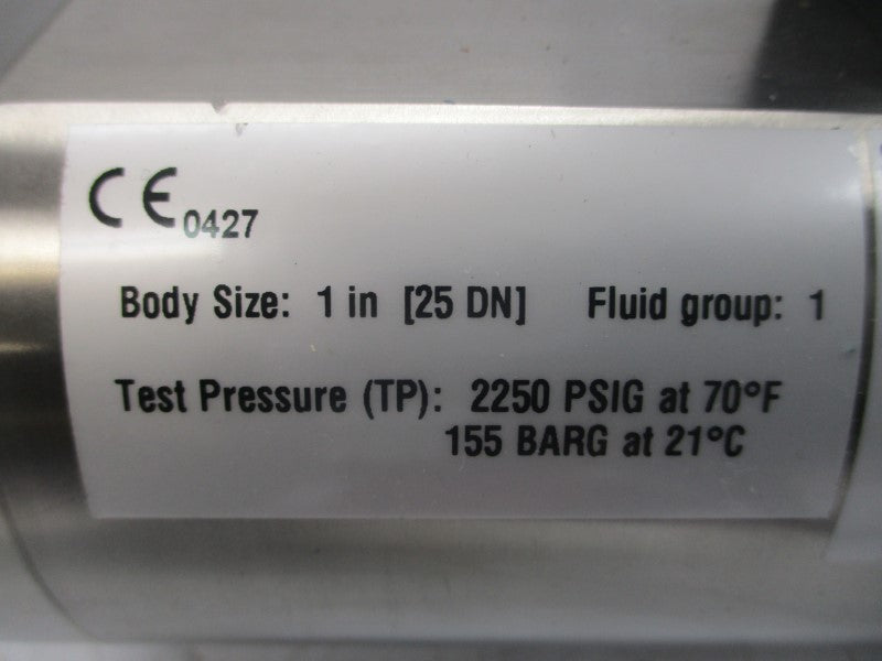 BROOKS INSTRUMENT 5853IABA2D1L3BA 2250PSI 1" NSNP