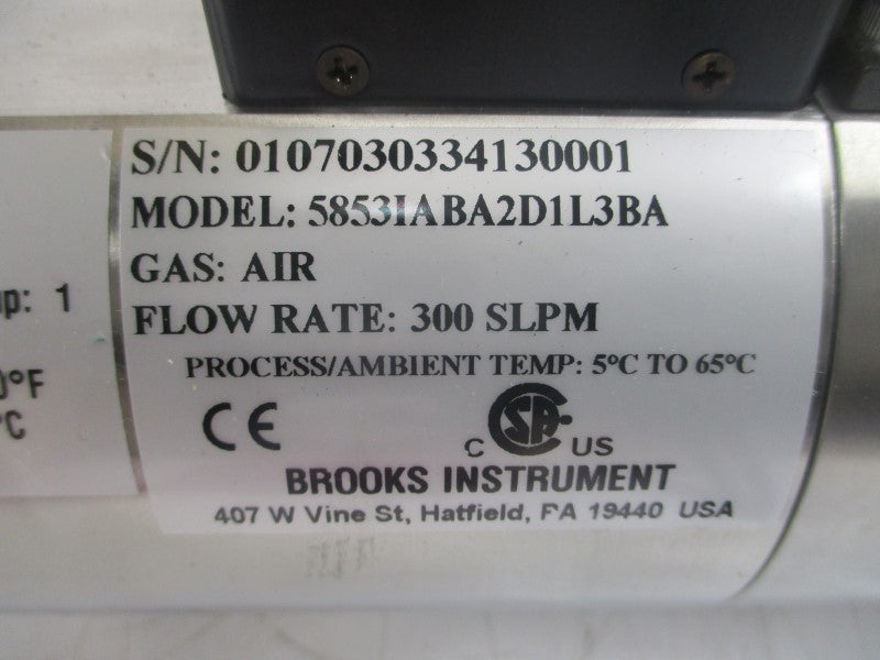 BROOKS INSTRUMENT 5853IABA2D1L3BA 2250PSI 1" NSNP