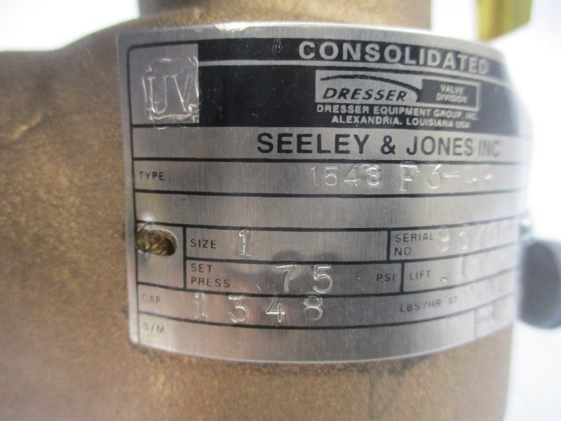 DRESSER SEELEY & JONES 1543F3-BR 75PSI 1" NSNP