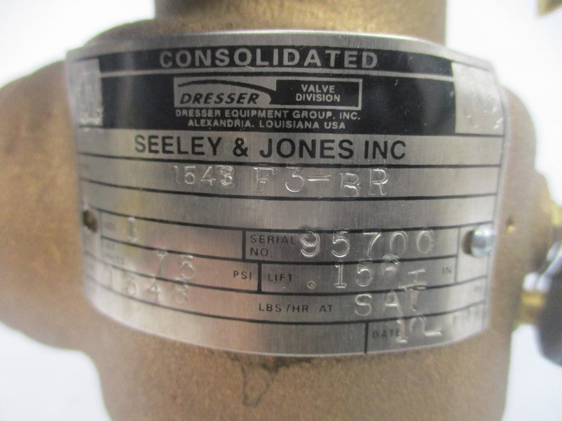 DRESSER SEELEY & JONES 1543F3-BR 75PSI 1" NSNP
