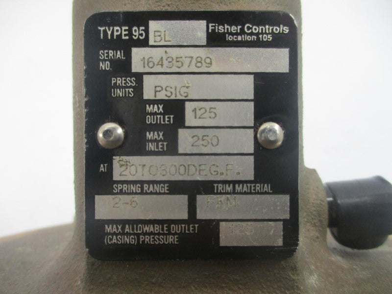 FISHER CONTROLS 95BL 125/250PSI 2" UNMP