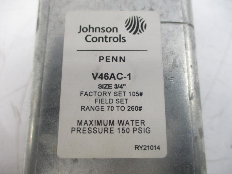JOHNSON CONTROLS V46AC-1C 150PSI 3/4" NSMP