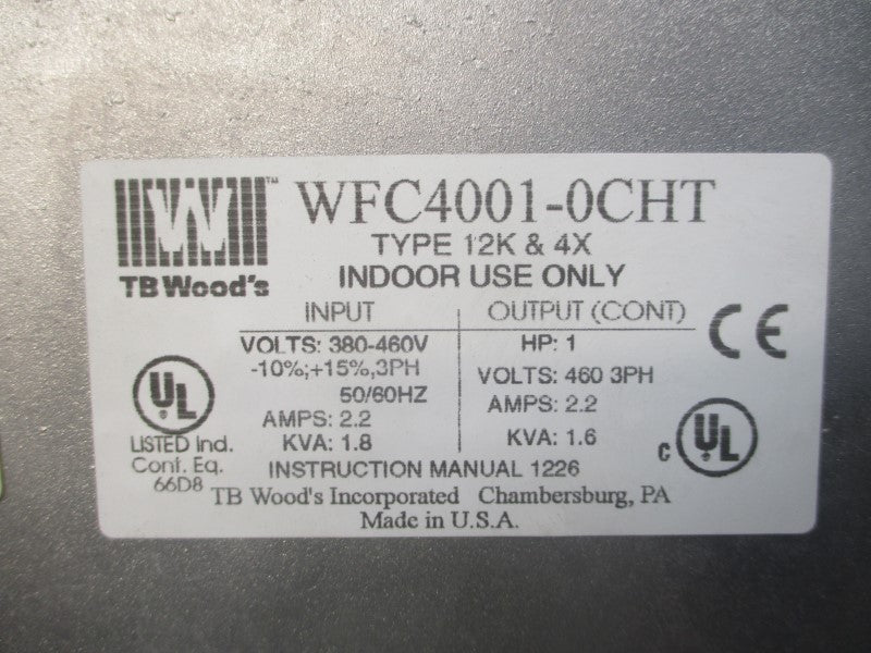 TB WOODS WFC4001-0CHT 380-460V 2.2A NSMP