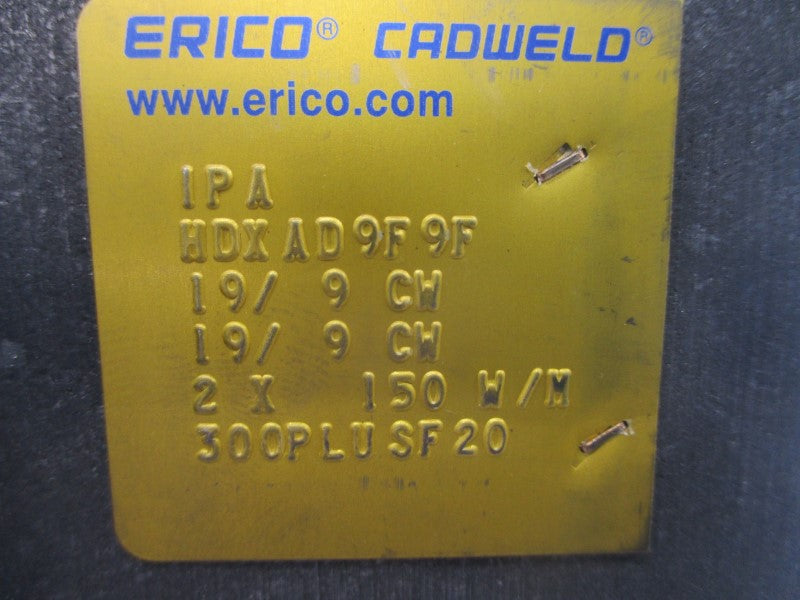 ERICO CADWELD HDXAD9F9F (AS PICTURED) NSNP