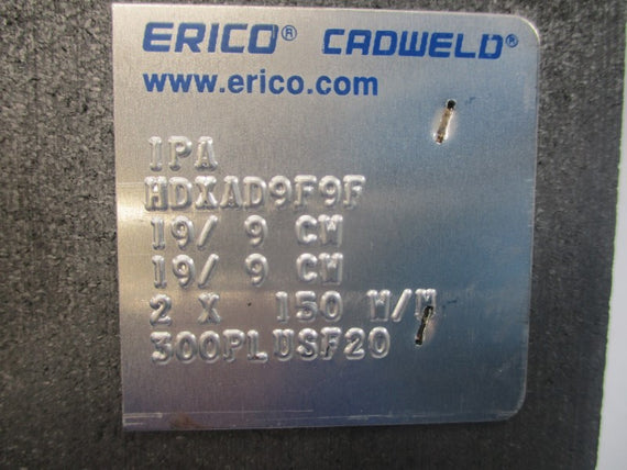 ERICO CADWELD HDXAD9F9F NSNP