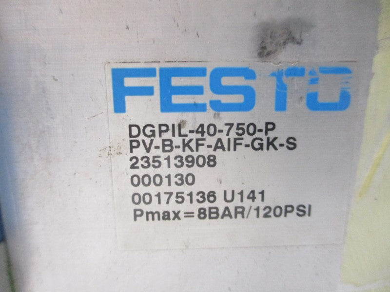 FESTO DGPIL-40-750-PPV-B-KF-AIF-GK-S 23513908 120PSI UNMP