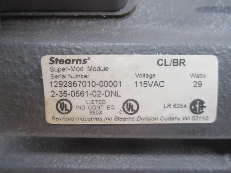 STEARNS 1292867010-00001 2-35-0561-02-DNL 115VAC NSNP