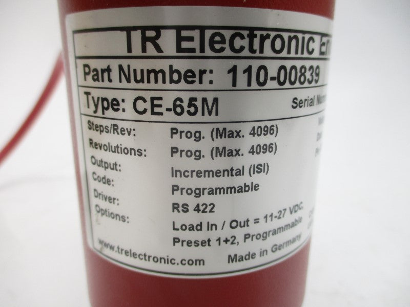 TR ELECTRONICS 110-00839 CE-65M 11-27VDC NSMP