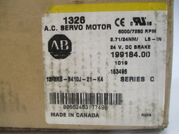 ALLEN BRADLEY 1326AB-B410J-21-K4 SER. C 460VAC 3.78A UNMP