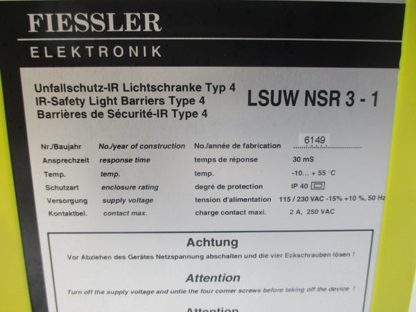 FIESSLER ELEKTRONIK LSUWNSR3-1 115/230VAC 2A NSNP