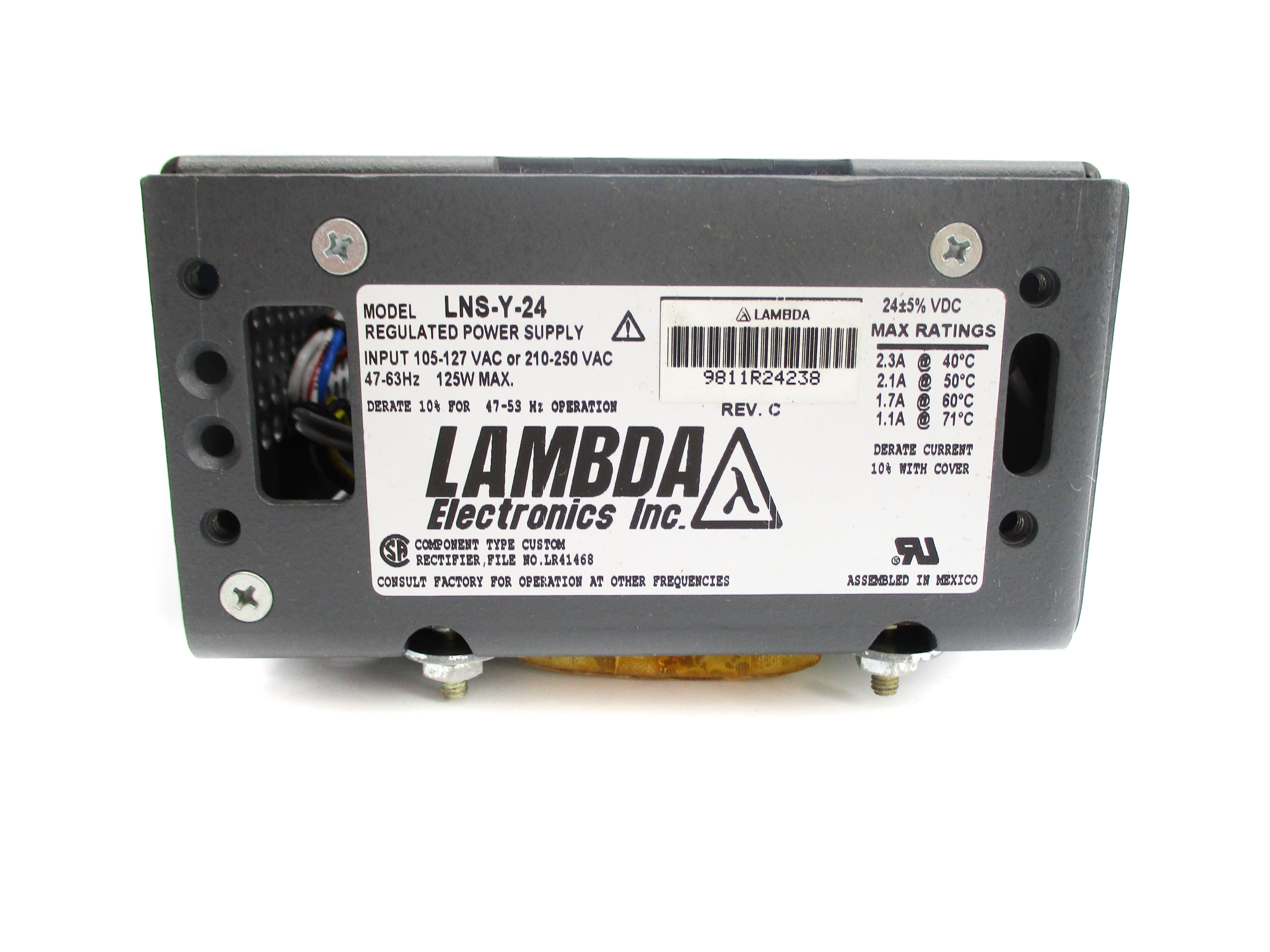 LAMBDA ELECTRONICS LNS-Y-24 210-250VAC 1.1A REV. C NSNP