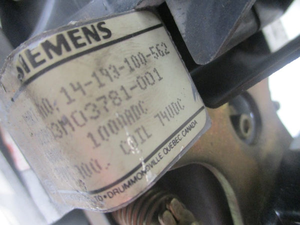 SIEMENS 14-193-100-562 02H03M03781-001 74VDC 1250A UNMP