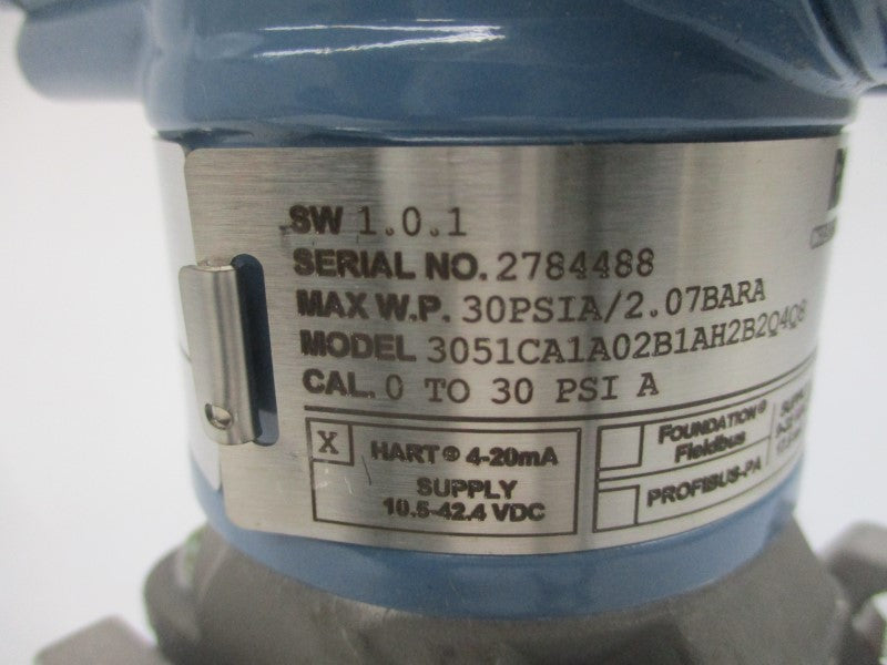 ROSEMOUNT 3051CA1A02B1AH2B2Q4Q8 10.5-42.4VDC 30PSI NSMP