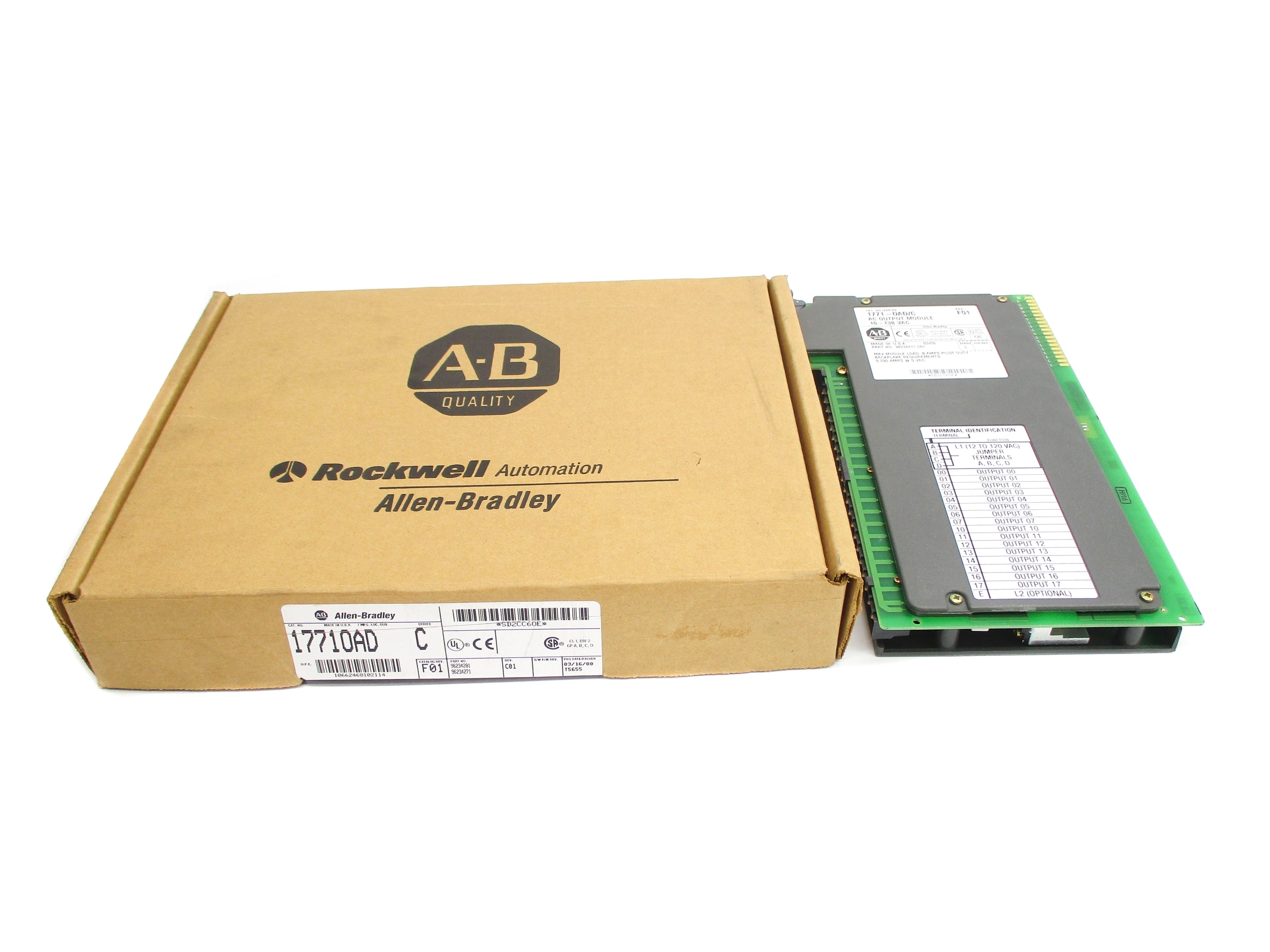 INDUSTRIAL SPARE PART 1771-OAD SER. C 10-138VAC 8A NSMP