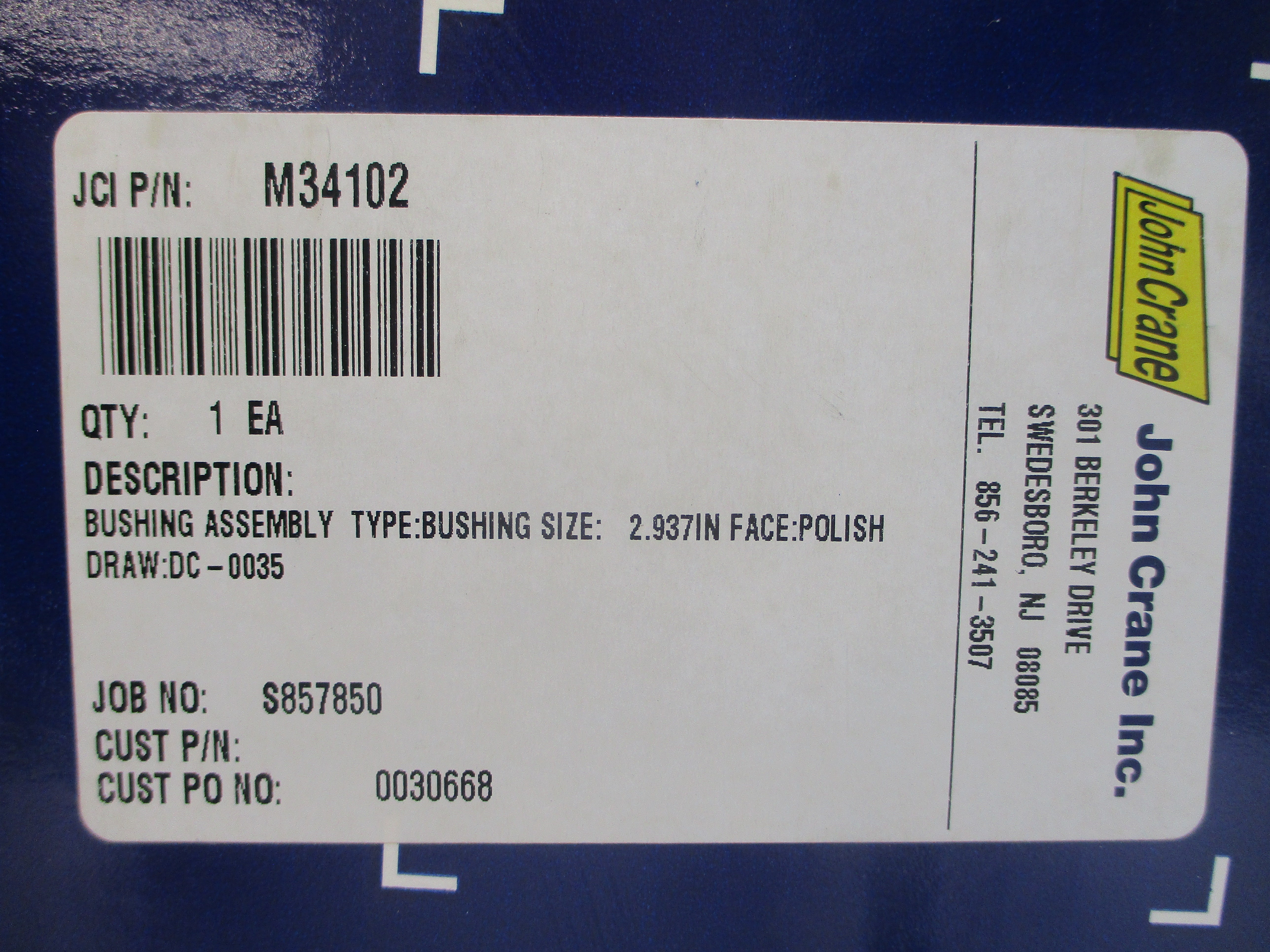 JOHN CRANE M34102 2.937" NSMP