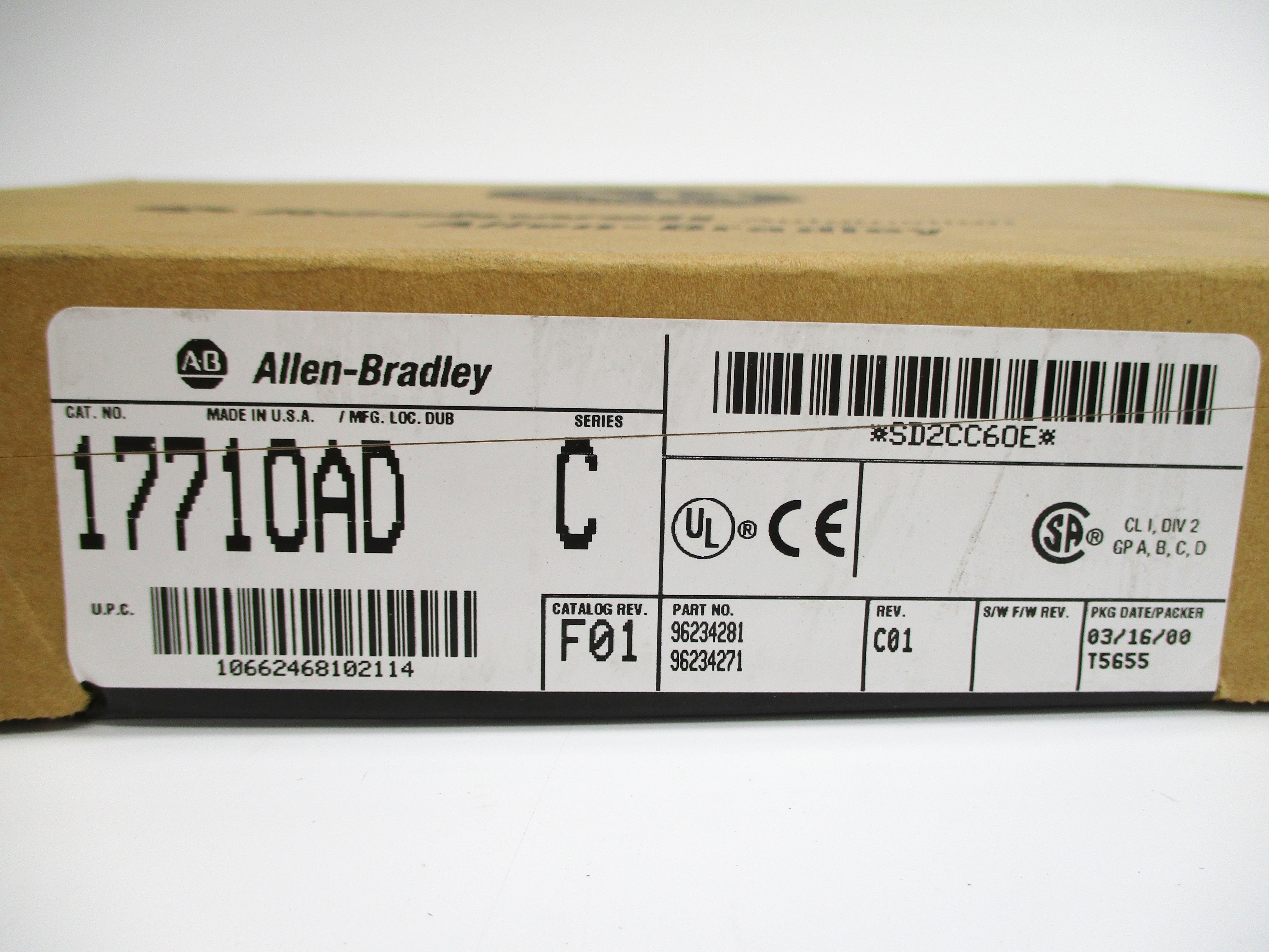 INDUSTRIAL SPARE PART 1771-OAD SER. C 10-138VAC 8A NSMP