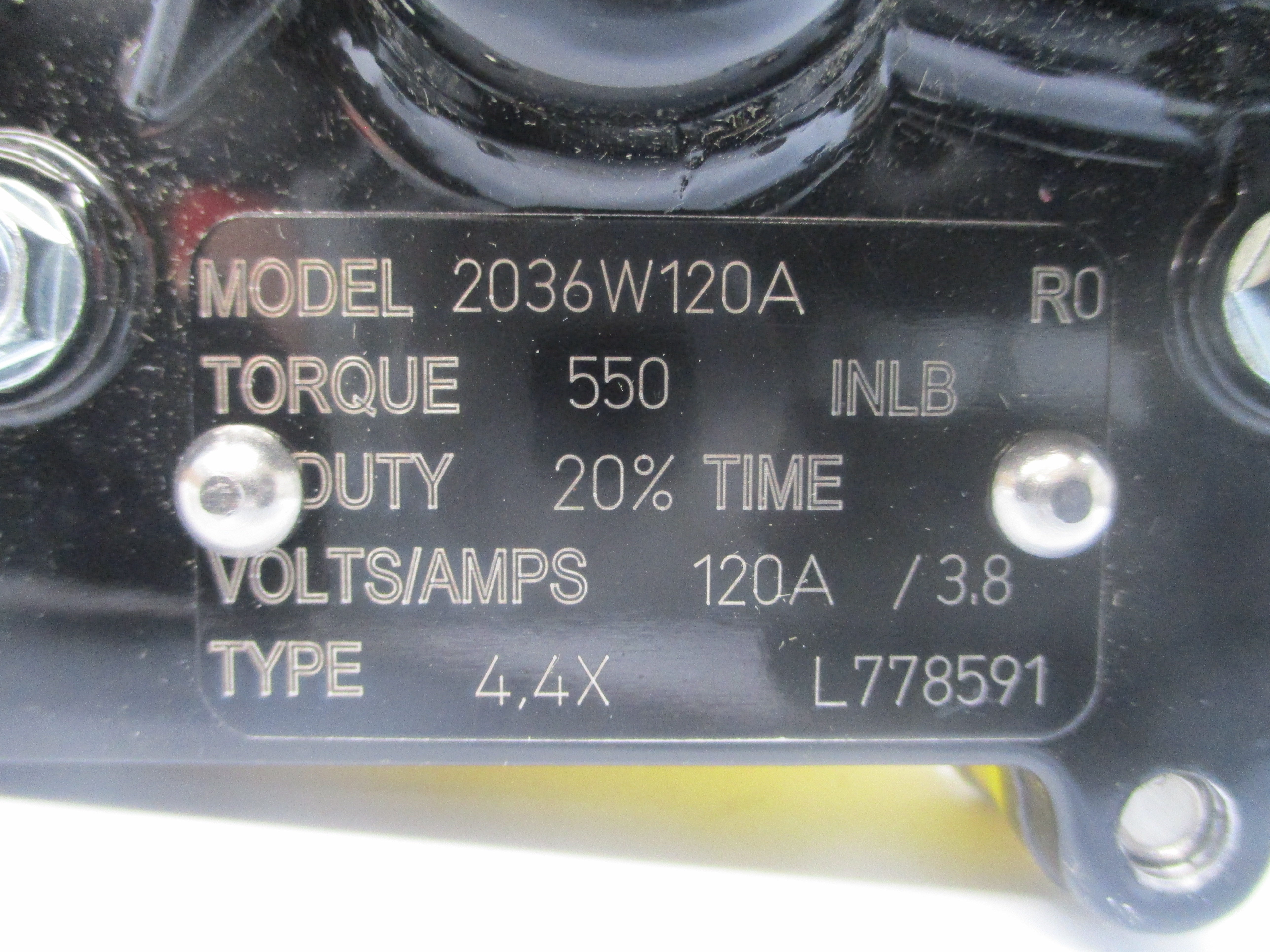 FLOWSERVE 2036W120A 4,4X SER. 36 120V 3.8A NSNP